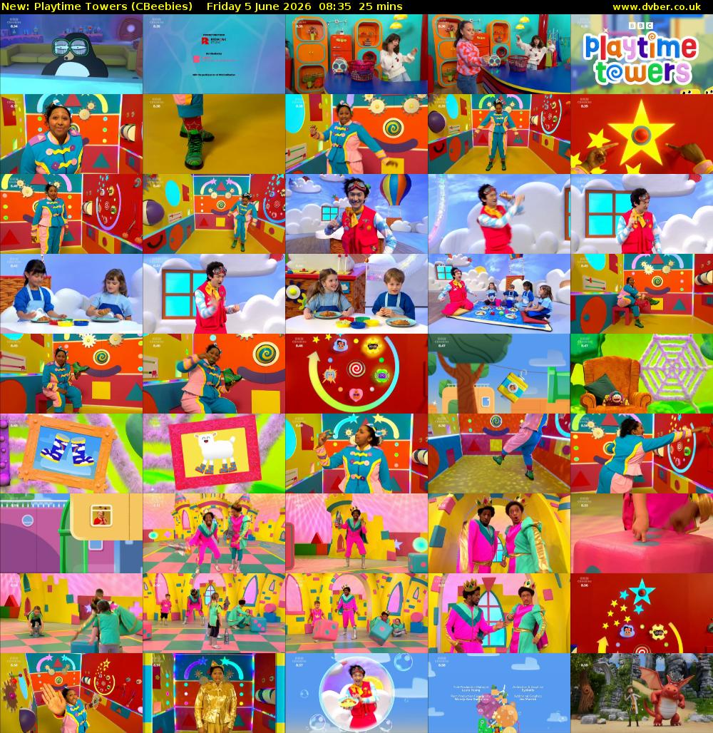 Playtime Towers (CBeebies) Friday 5 June 2026 08:35 - 09:00