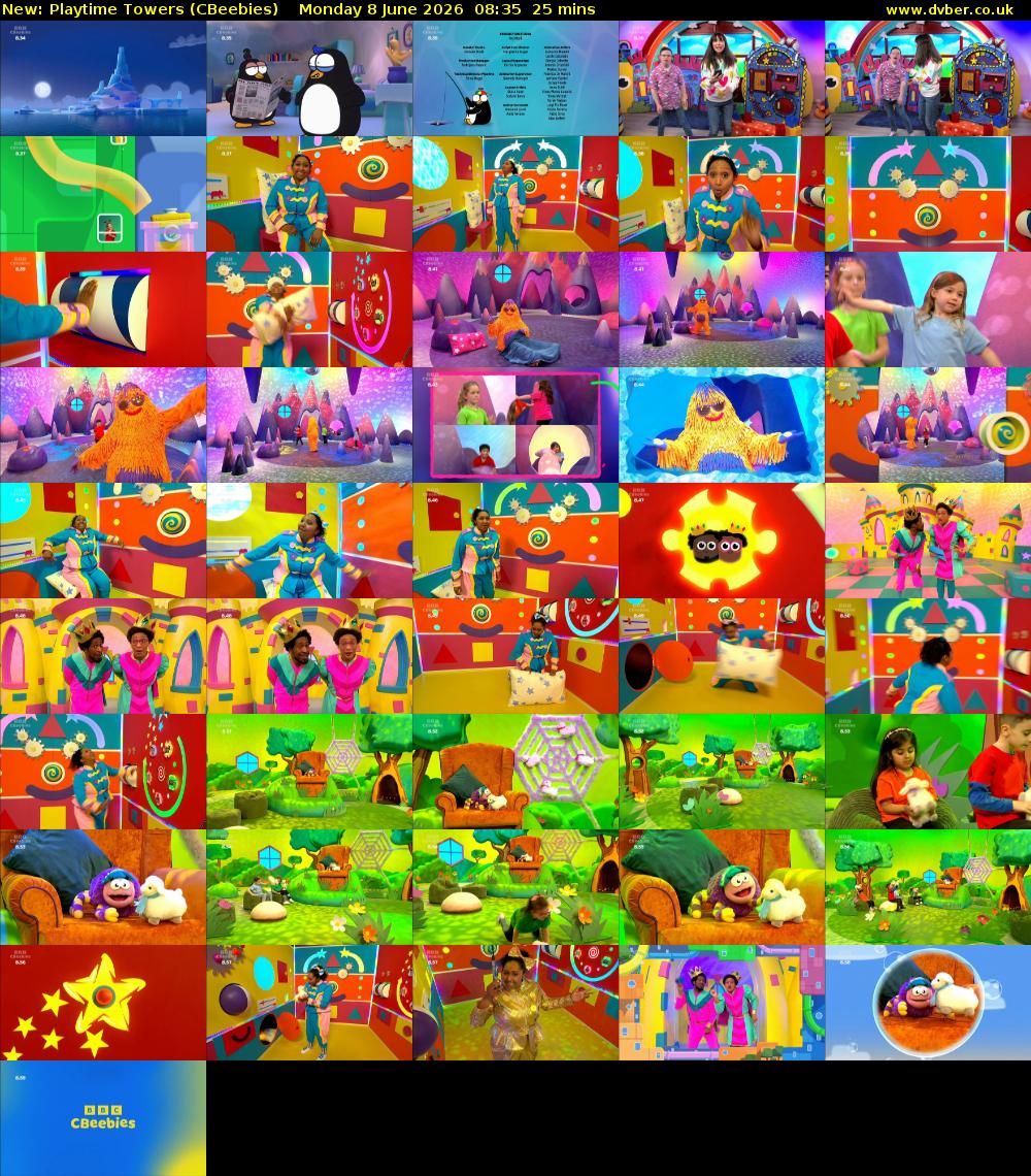 Playtime Towers (CBeebies) Monday 8 June 2026 08:35 - 09:00