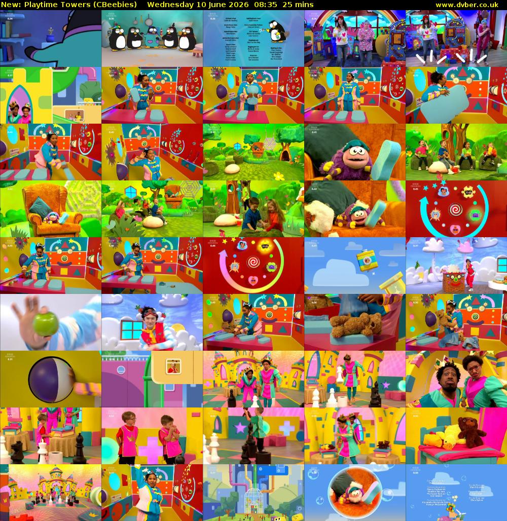 Playtime Towers (CBeebies) Wednesday 10 June 2026 08:35 - 09:00