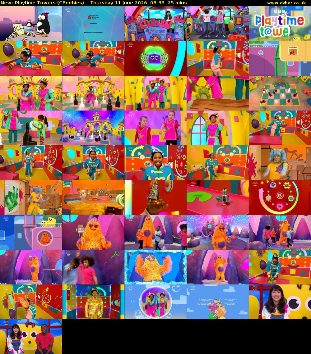 Playtime Towers (CBeebies) Thursday 11 June 2026 08:35 - 09:00
