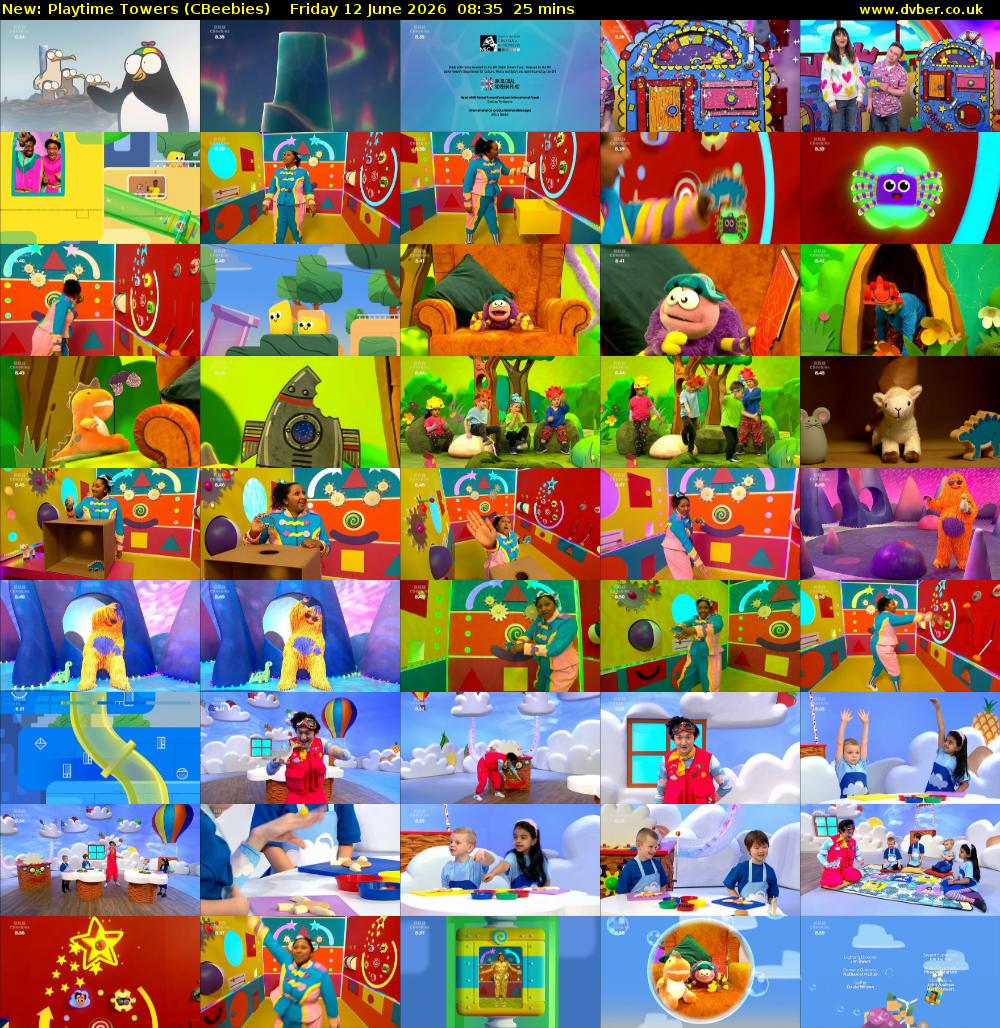 Playtime Towers (CBeebies) Friday 12 June 2026 08:35 - 09:00