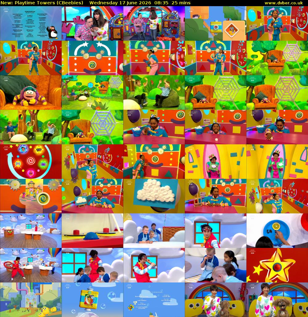 Playtime Towers (CBeebies) Wednesday 17 June 2026 08:35 - 09:00