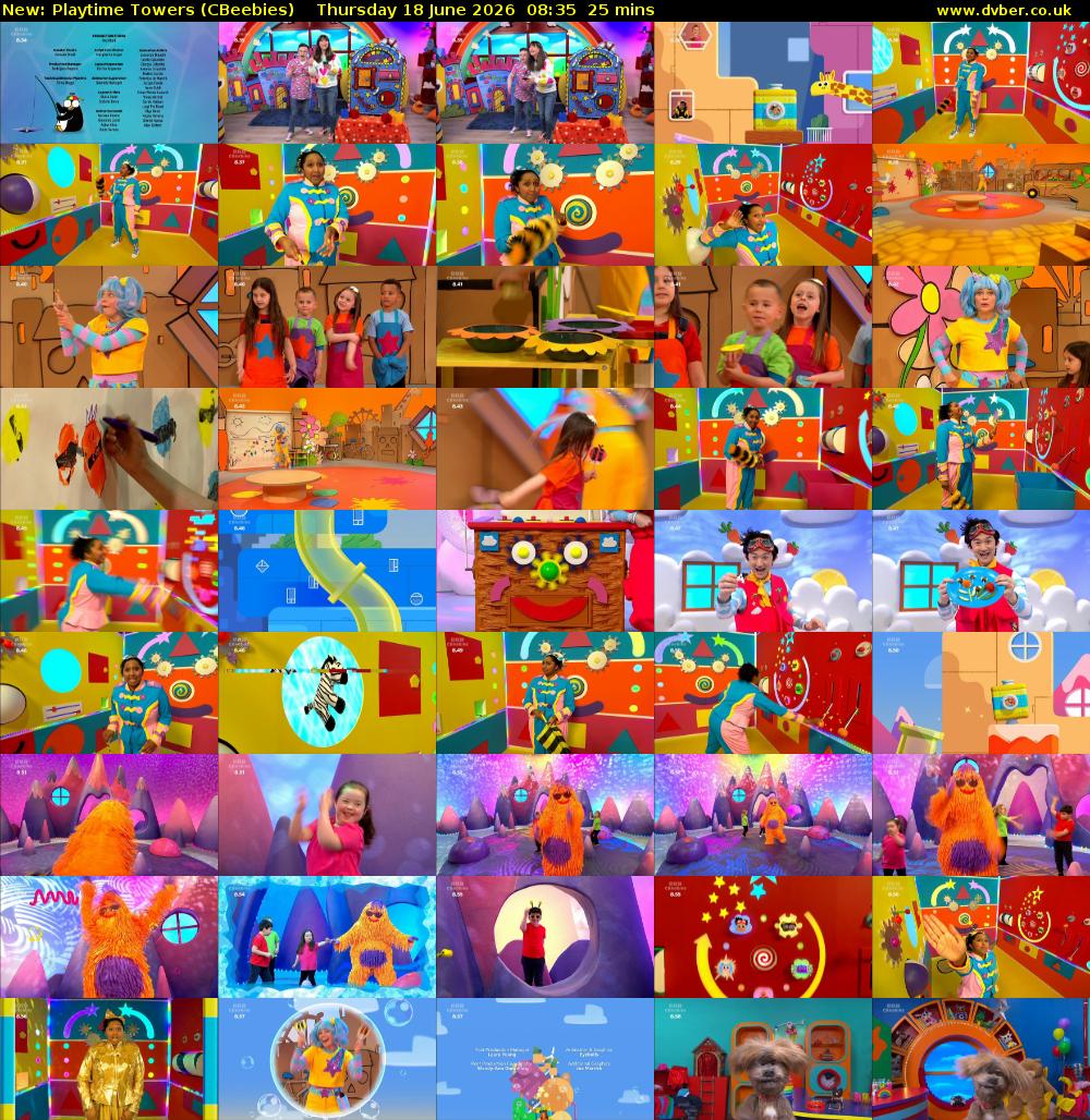 Playtime Towers (CBeebies) Thursday 18 June 2026 08:35 - 09:00