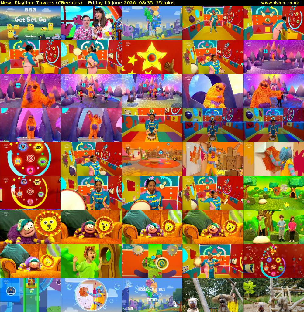 Playtime Towers (CBeebies) Friday 19 June 2026 08:35 - 09:00