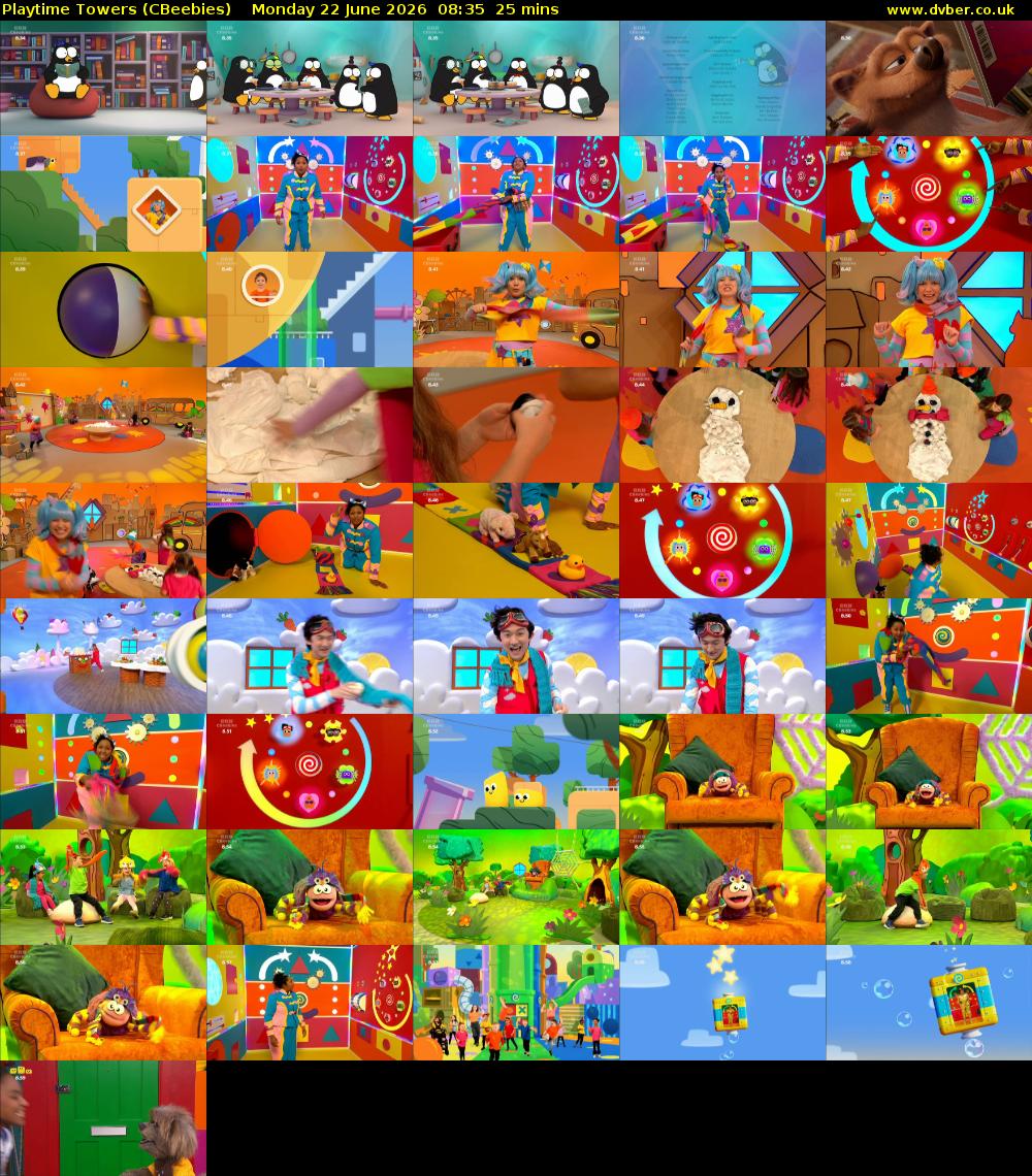 Playtime Towers (CBeebies) Monday 22 June 2026 08:35 - 09:00