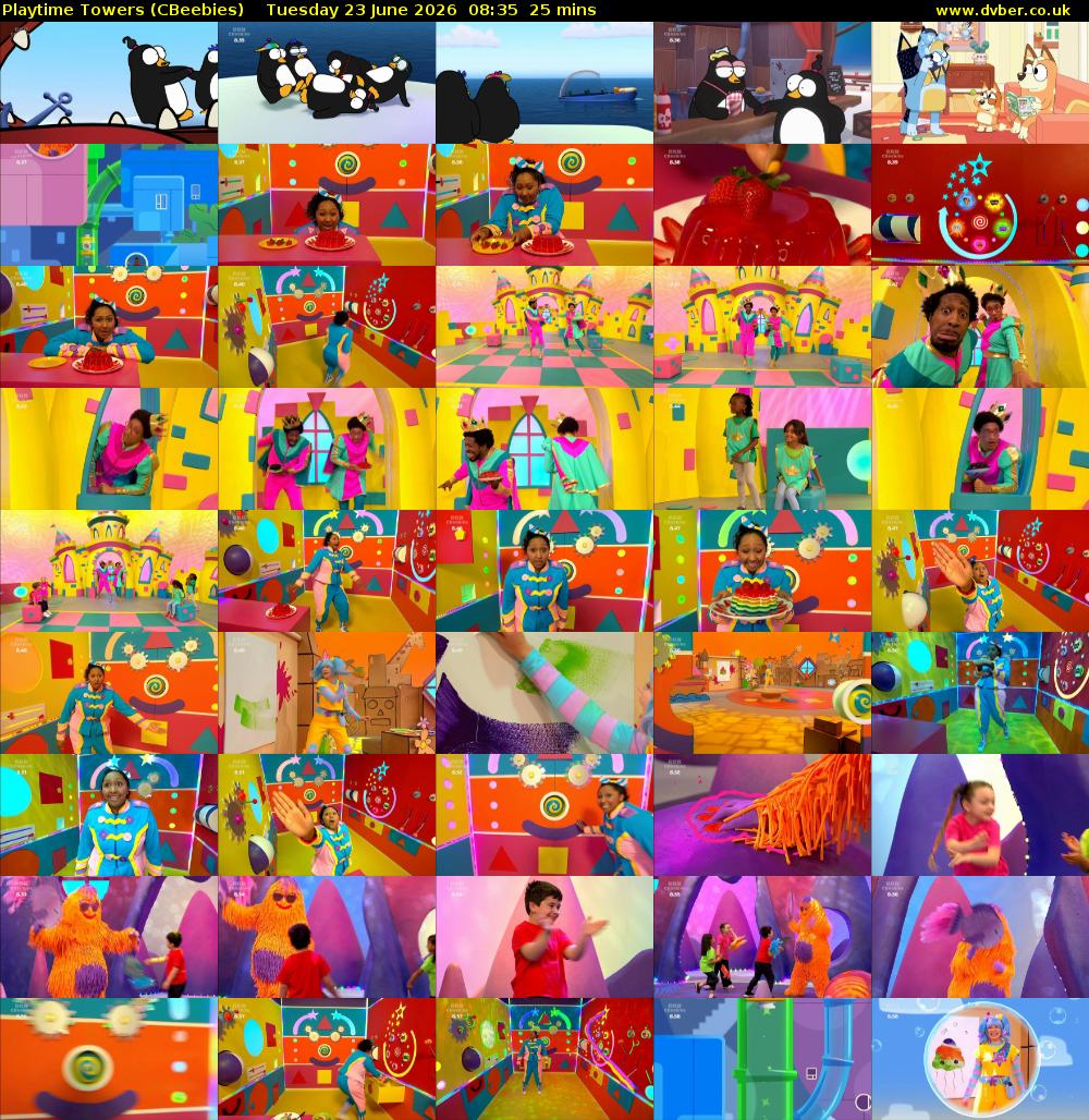 Playtime Towers (CBeebies) Tuesday 23 June 2026 08:35 - 09:00