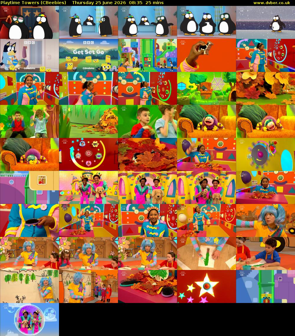 Playtime Towers (CBeebies) Thursday 25 June 2026 08:35 - 09:00