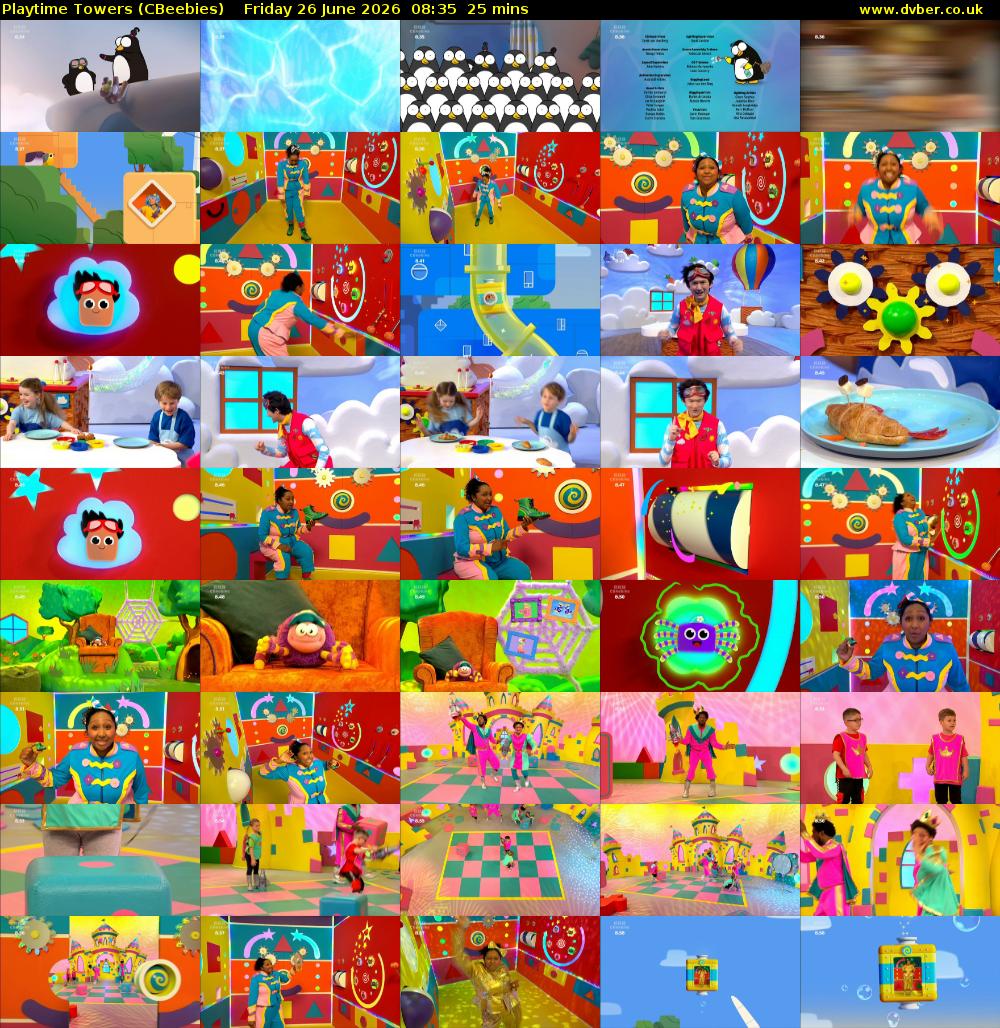 Playtime Towers (CBeebies) Friday 26 June 2026 08:35 - 09:00