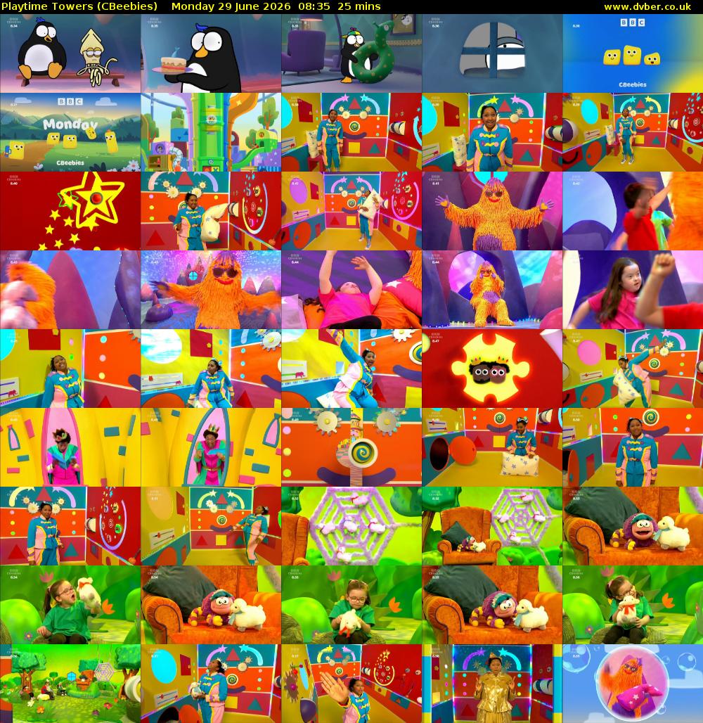 Playtime Towers (CBeebies) Monday 29 June 2026 08:35 - 09:00