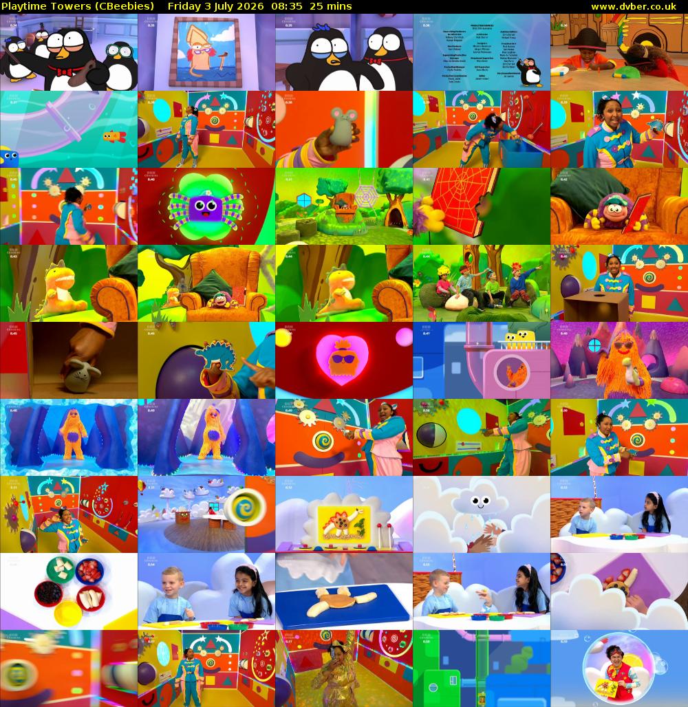 Playtime Towers (CBeebies) Friday 3 July 2026 08:35 - 09:00