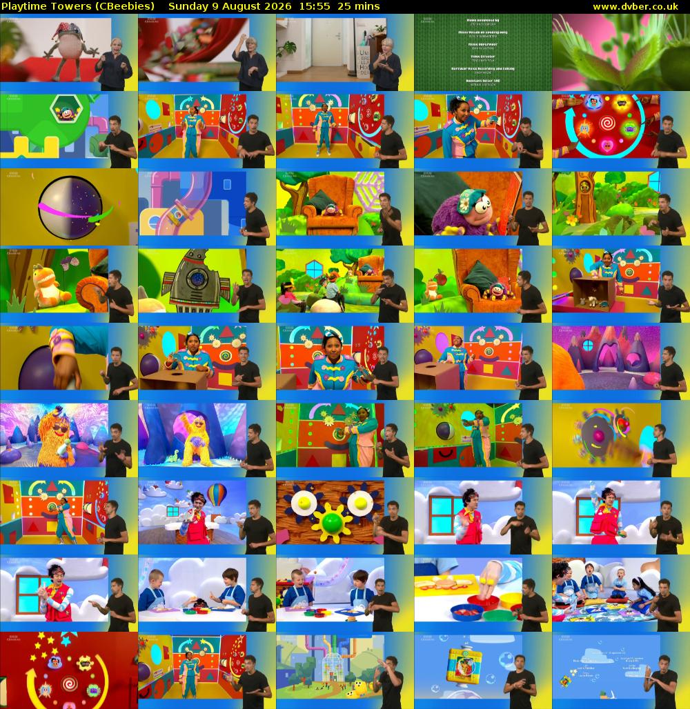 Playtime Towers (CBeebies) Sunday 9 August 2026 15:55 - 16:20