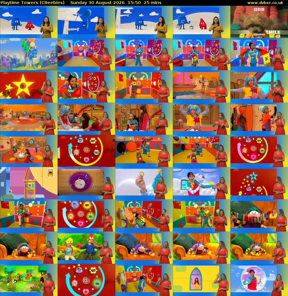Playtime Towers (CBeebies) Sunday 30 August 2026 15:50 - 16:15