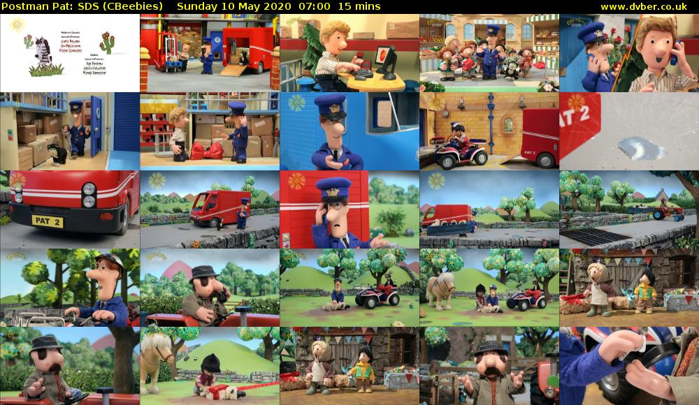 Postman Pat: SDS (CBeebies) Sunday 10 May 2020 07:00 - 07:15