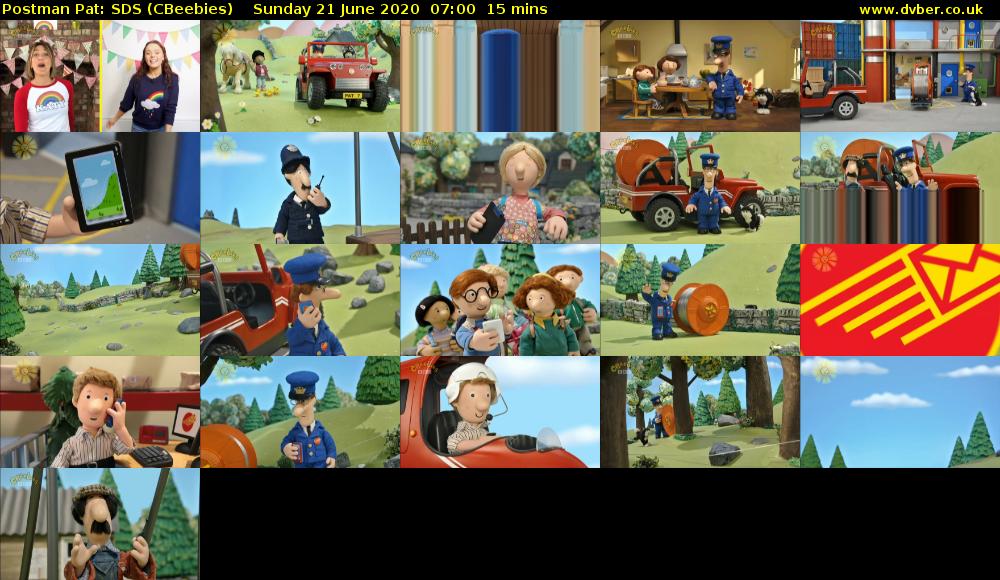Postman Pat: SDS (CBeebies) Sunday 21 June 2020 07:00 - 07:15