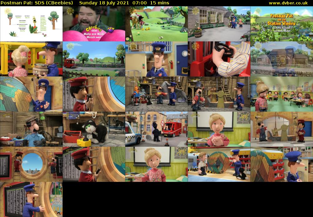 Postman Pat: SDS (CBeebies) Sunday 18 July 2021 07:00 - 07:15