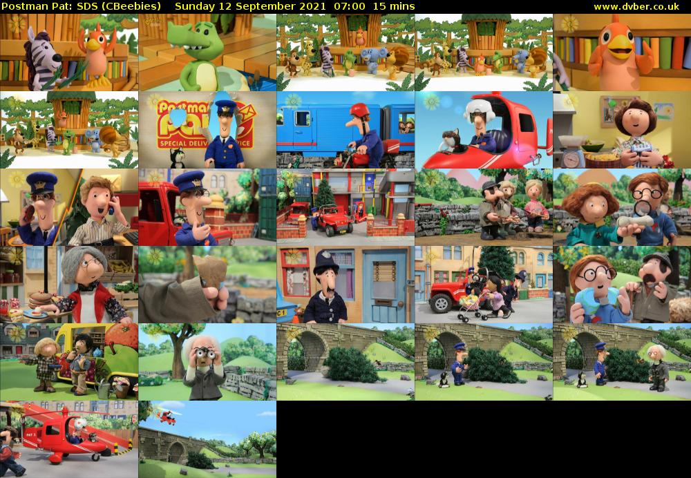 Postman Pat: SDS (CBeebies) Sunday 12 September 2021 07:00 - 07:15