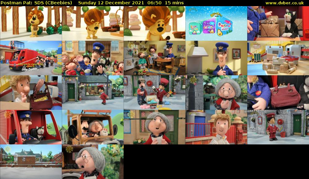 Postman Pat: SDS (CBeebies) Sunday 12 December 2021 06:50 - 07:05