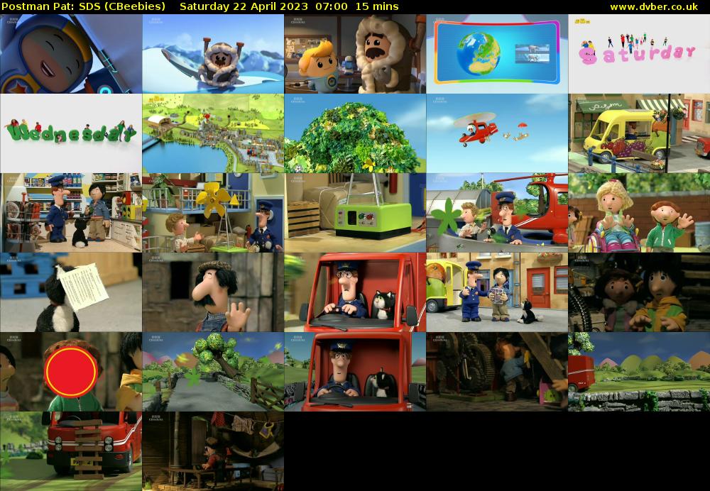 Postman Pat: SDS (CBeebies) Saturday 22 April 2023 07:00 - 07:15