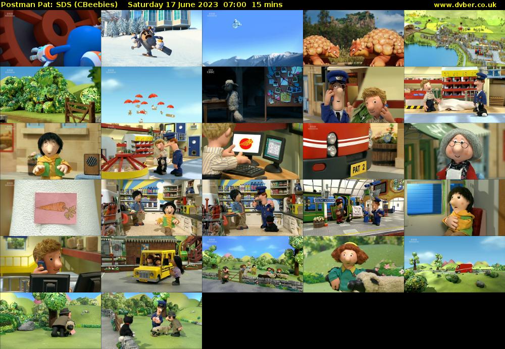 Postman Pat: SDS (CBeebies) Saturday 17 June 2023 07:00 - 07:15