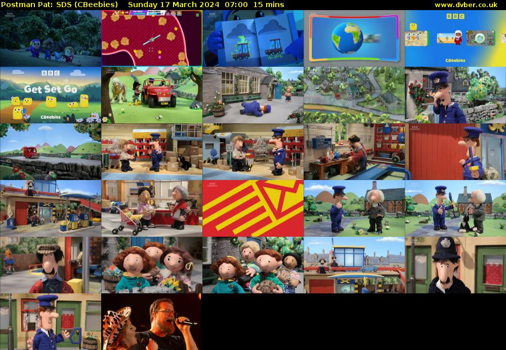 Postman Pat: SDS (CBeebies) Sunday 17 March 2024 07:00 - 07:15