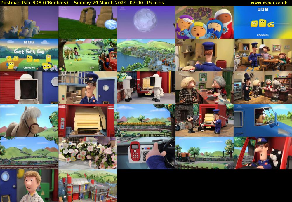 Postman Pat: SDS (CBeebies) Sunday 24 March 2024 07:00 - 07:15