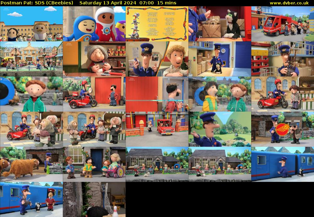 Postman Pat: SDS (CBeebies) Saturday 13 April 2024 07:00 - 07:15
