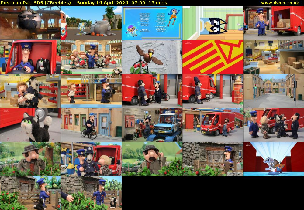 Postman Pat: SDS (CBeebies) Sunday 14 April 2024 07:00 - 07:15