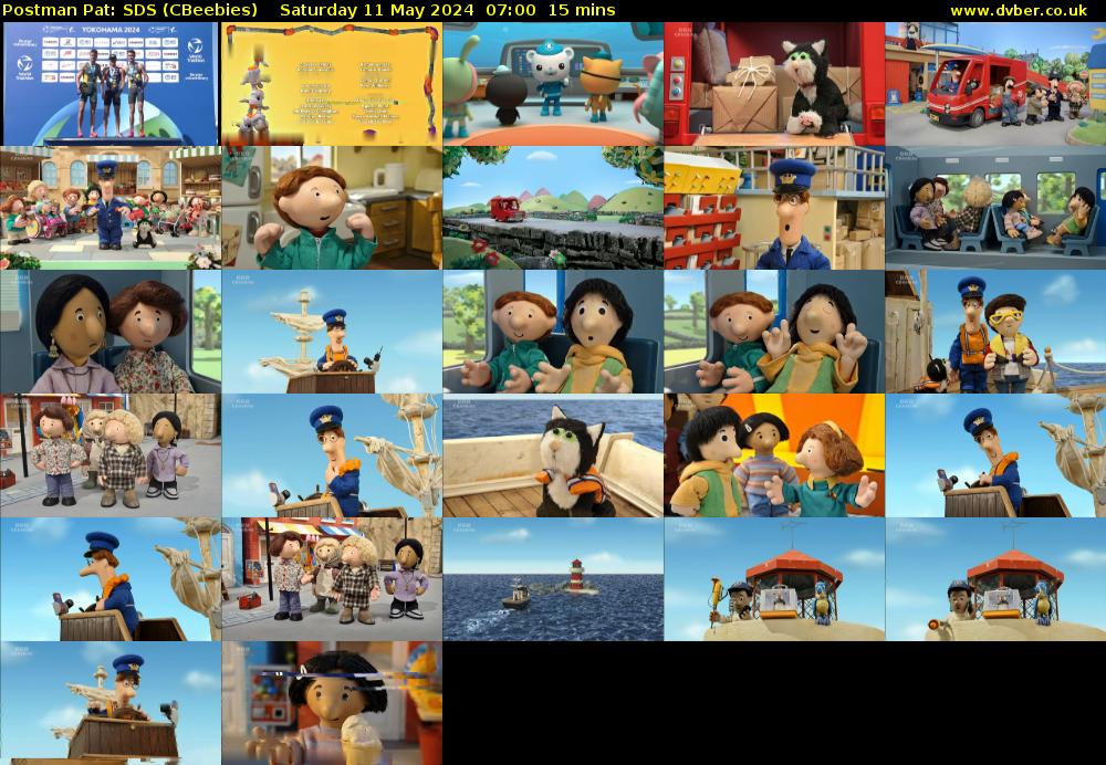 Postman Pat: SDS (CBeebies) Saturday 11 May 2024 07:00 - 07:15