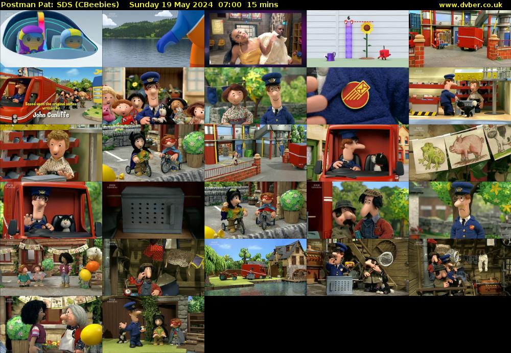 Postman Pat: SDS (CBeebies) Sunday 19 May 2024 07:00 - 07:15