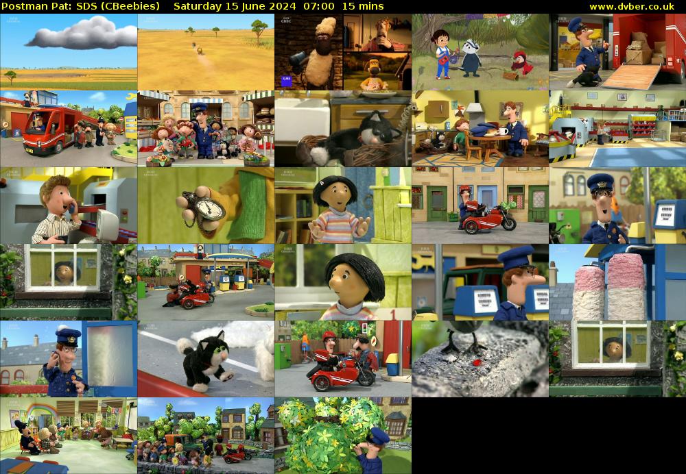 Postman Pat: SDS (CBeebies) Saturday 15 June 2024 07:00 - 07:15