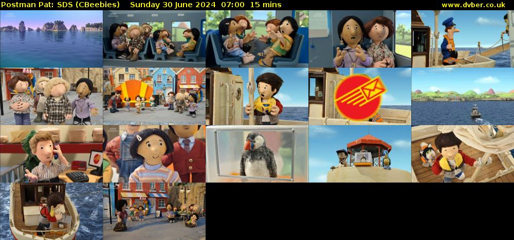 Postman Pat: SDS (CBeebies) Sunday 30 June 2024 07:00 - 07:15