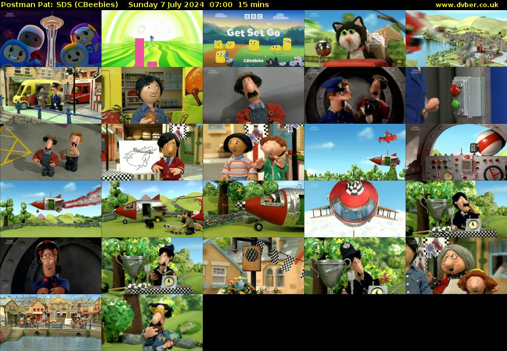 Postman Pat: SDS (CBeebies) Sunday 7 July 2024 07:00 - 07:15
