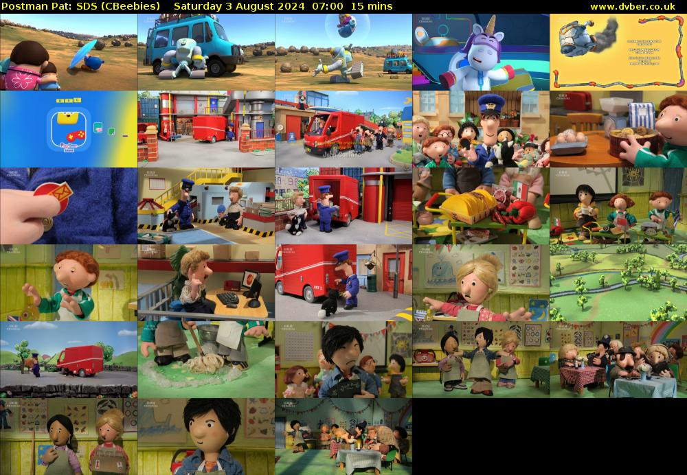 Postman Pat: SDS (CBeebies) Saturday 3 August 2024 07:00 - 07:15