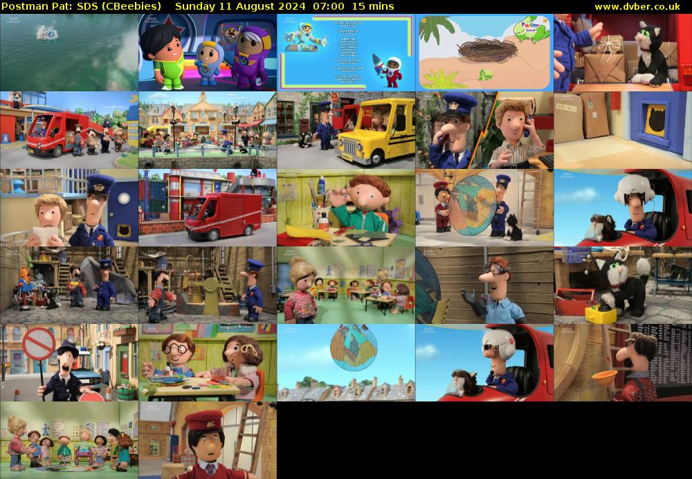Postman Pat: SDS (CBeebies) Sunday 11 August 2024 07:00 - 07:15