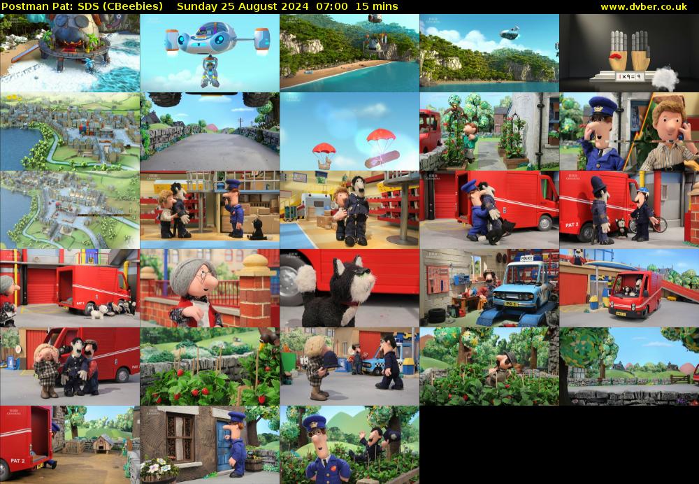 Postman Pat: SDS (CBeebies) Sunday 25 August 2024 07:00 - 07:15