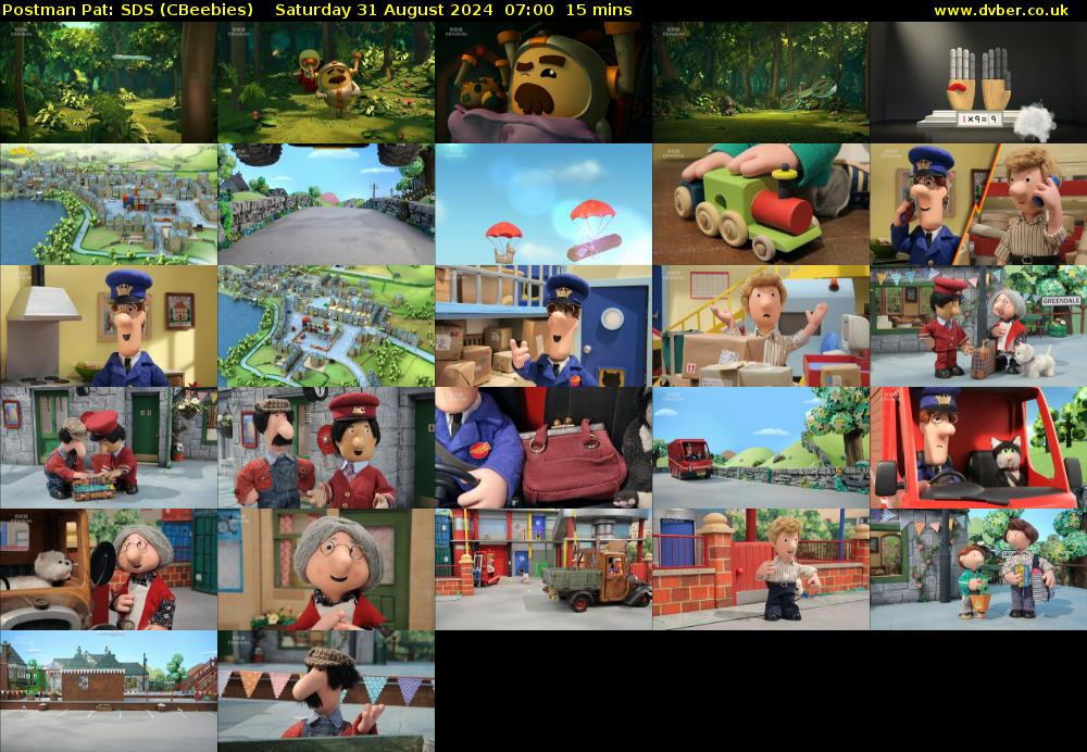 Postman Pat: SDS (CBeebies) Saturday 31 August 2024 07:00 - 07:15