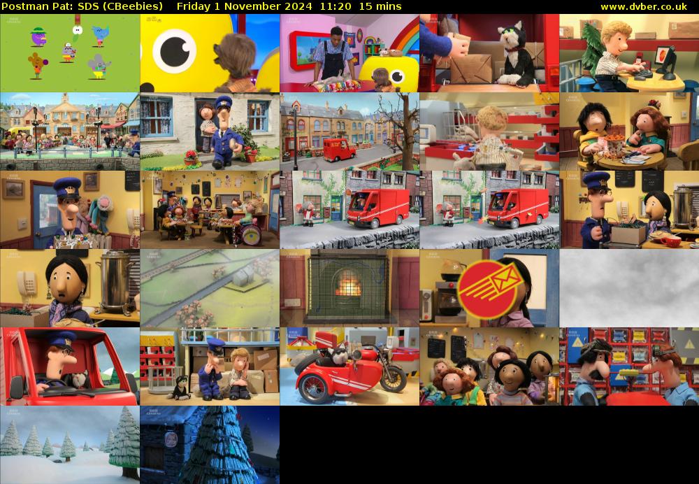 Postman Pat: SDS (CBeebies) Friday 1 November 2024 11:20 - 11:35