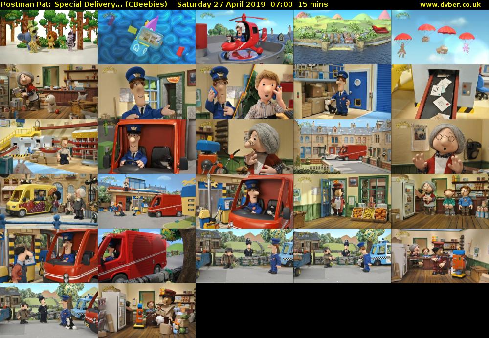 Postman Pat: Special Delivery... (CBeebies) Saturday 27 April 2019 07:00 - 07:15