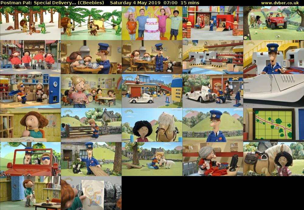 Postman Pat: Special Delivery... (CBeebies) Saturday 4 May 2019 07:00 - 07:15