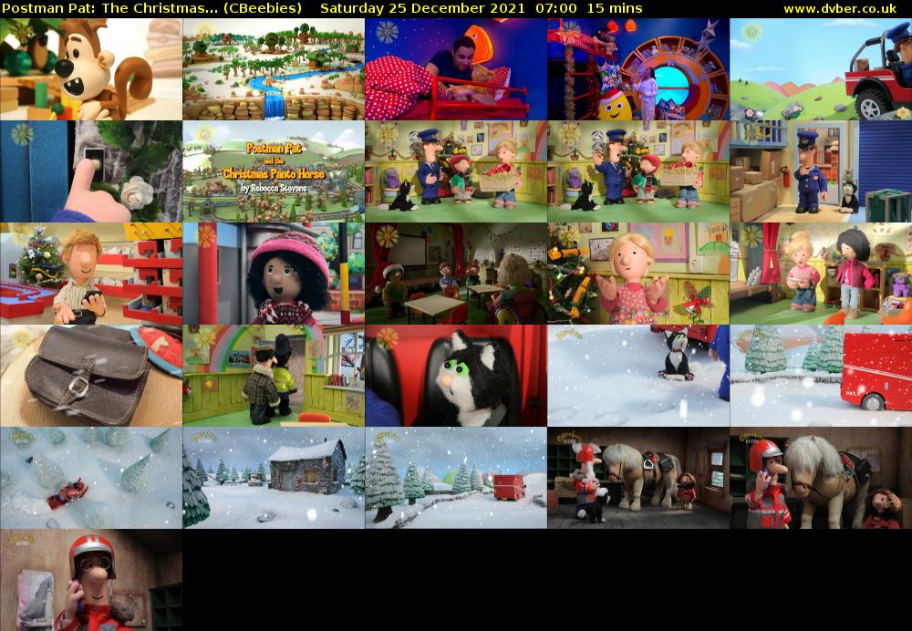 Postman Pat: The Christmas... (CBeebies) Saturday 25 December 2021 07:00 - 07:15