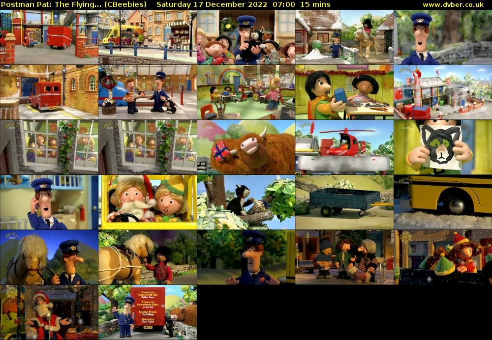 Postman Pat: The Flying... (CBeebies) Saturday 17 December 2022 07:00 - 07:15