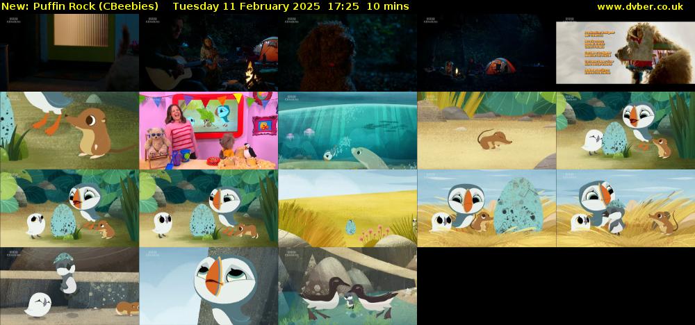 Puffin Rock (CBeebies) Tuesday 11 February 2025 17:25 - 17:35