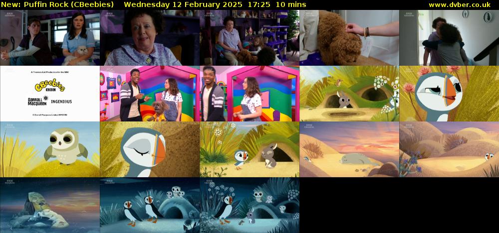 Puffin Rock (CBeebies) Wednesday 12 February 2025 17:25 - 17:35