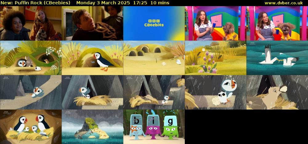Puffin Rock (CBeebies) Monday 3 March 2025 17:25 - 17:35
