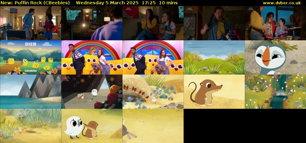 Puffin Rock (CBeebies) Wednesday 5 March 2025 17:25 - 17:35