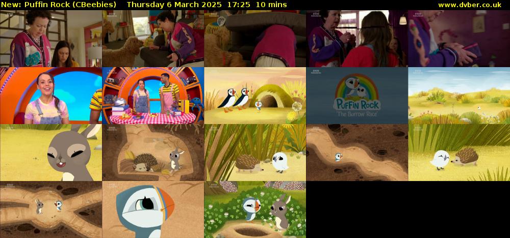 Puffin Rock (CBeebies) Thursday 6 March 2025 17:25 - 17:35