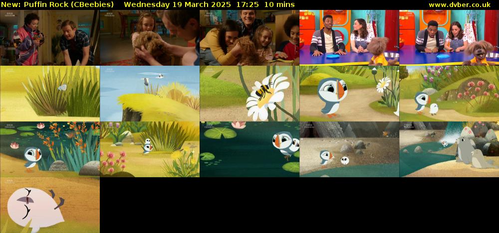 Puffin Rock (CBeebies) Wednesday 19 March 2025 17:25 - 17:35