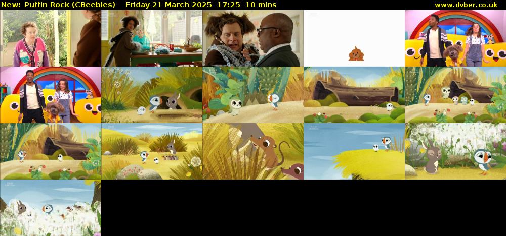Puffin Rock (CBeebies) Friday 21 March 2025 17:25 - 17:35