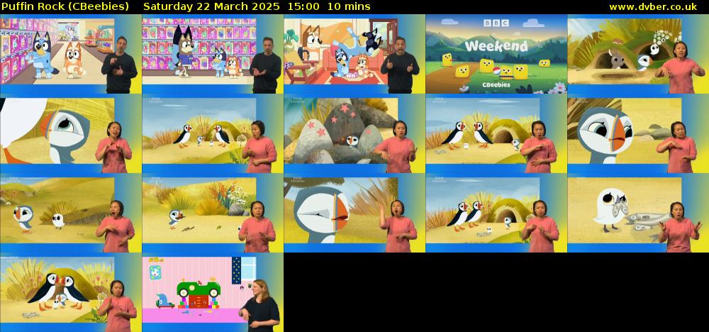 Puffin Rock (CBeebies) Saturday 22 March 2025 15:00 - 15:10
