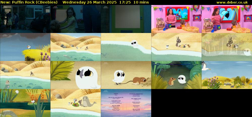 Puffin Rock (CBeebies) Wednesday 26 March 2025 17:25 - 17:35